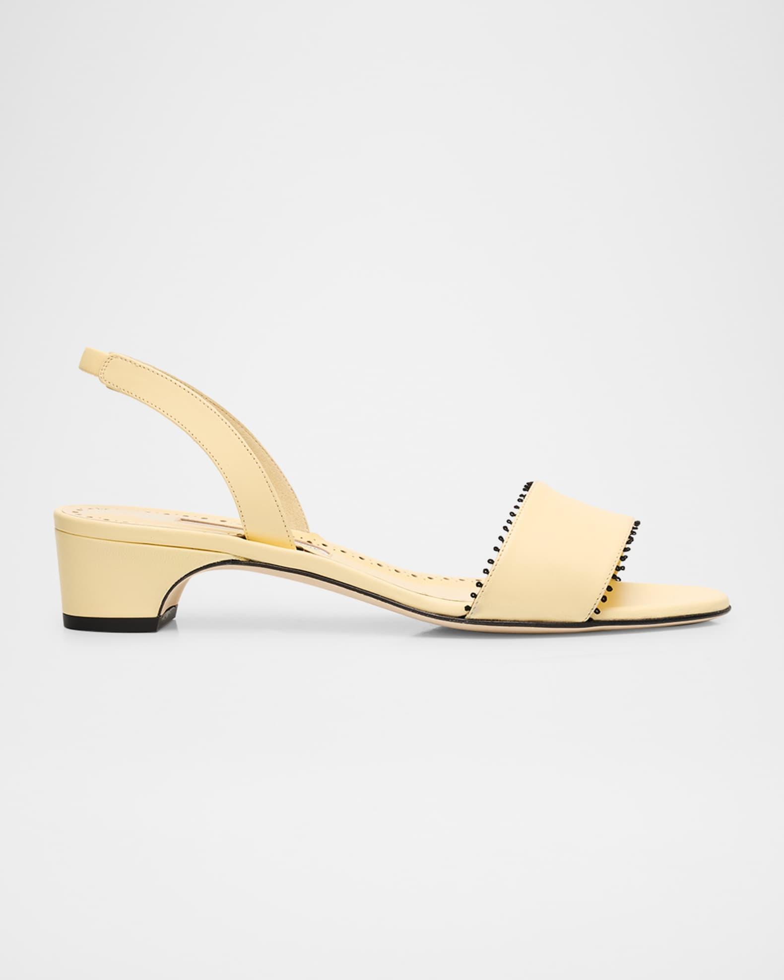 Patobar Leather Slingback Sandals Product Image