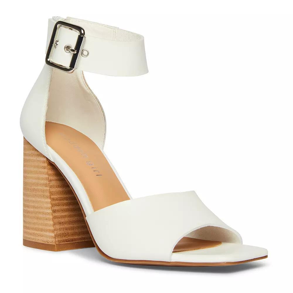 madden girl Reveal Women's Heeled Sandals, Size: 10, White Product Image