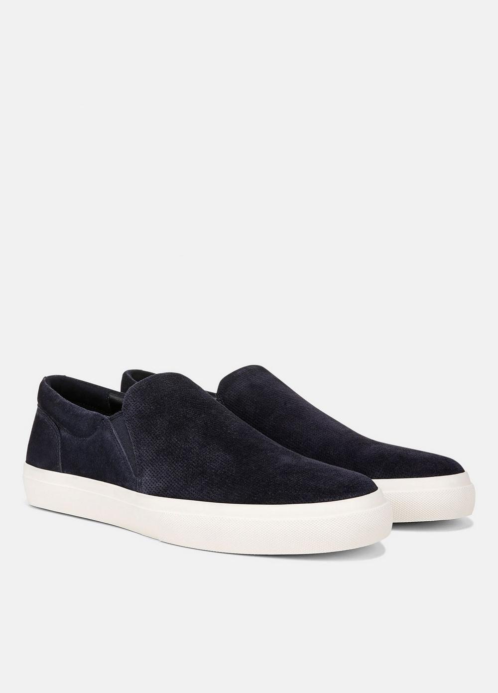 Mens Fletcher Suede Sneaker, Night Blue, Size 7 Vince Product Image