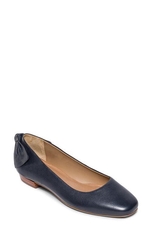Womens Eloisa Leather Bow Flats Product Image