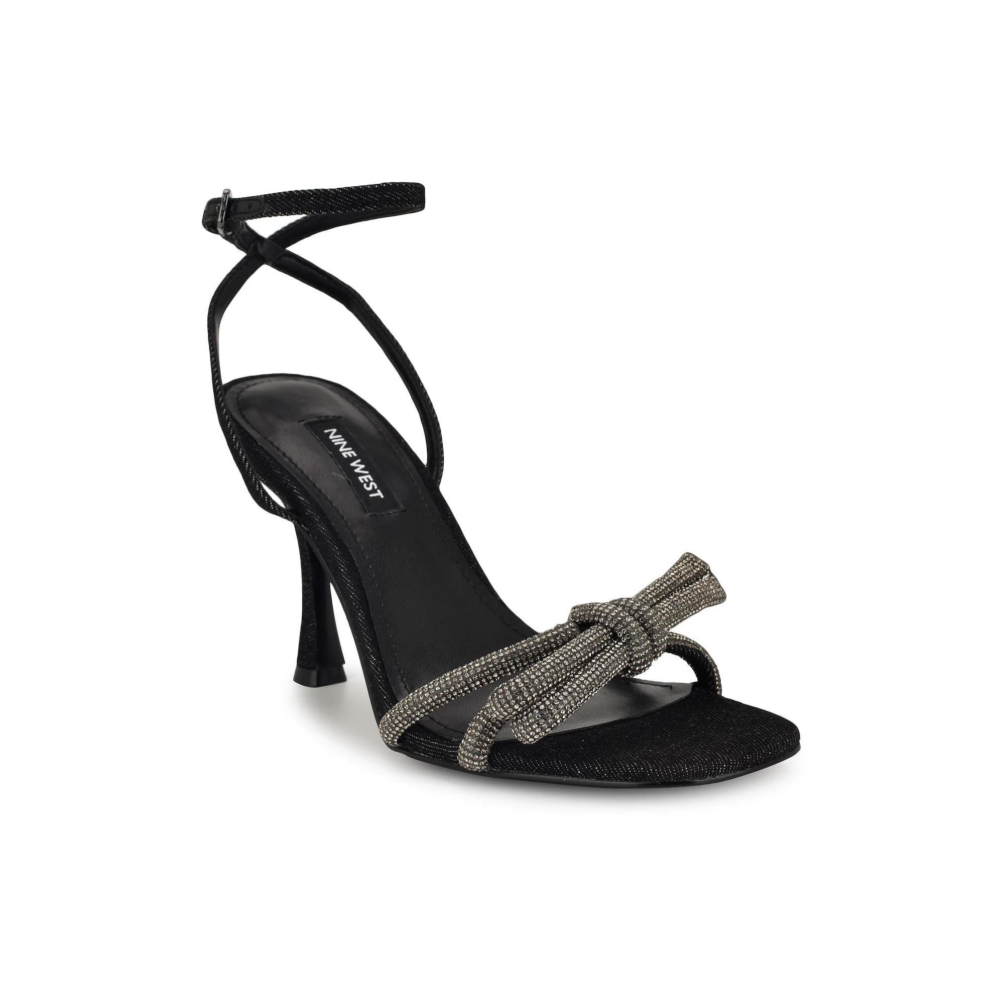 Nine West Ivid Women's Dress Sandals, Size: 8.5, Black Denim Product Image
