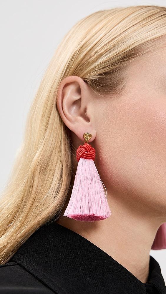 HART Cherry Top & Peony Pink Topknots Earrings | Shopbop Product Image