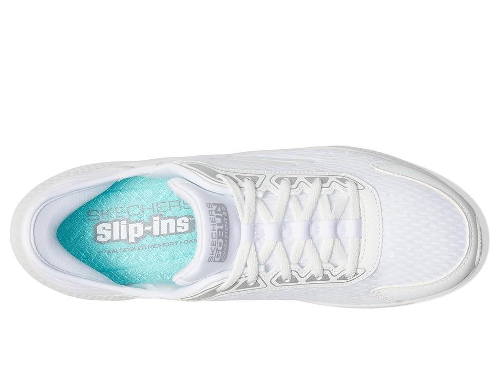 Skechers Hands Free Slip-ins® Go Run Consistent 2.0 Endure Women's Athletic Shoes, Size: 8 Wide, Wht Silver Product Image