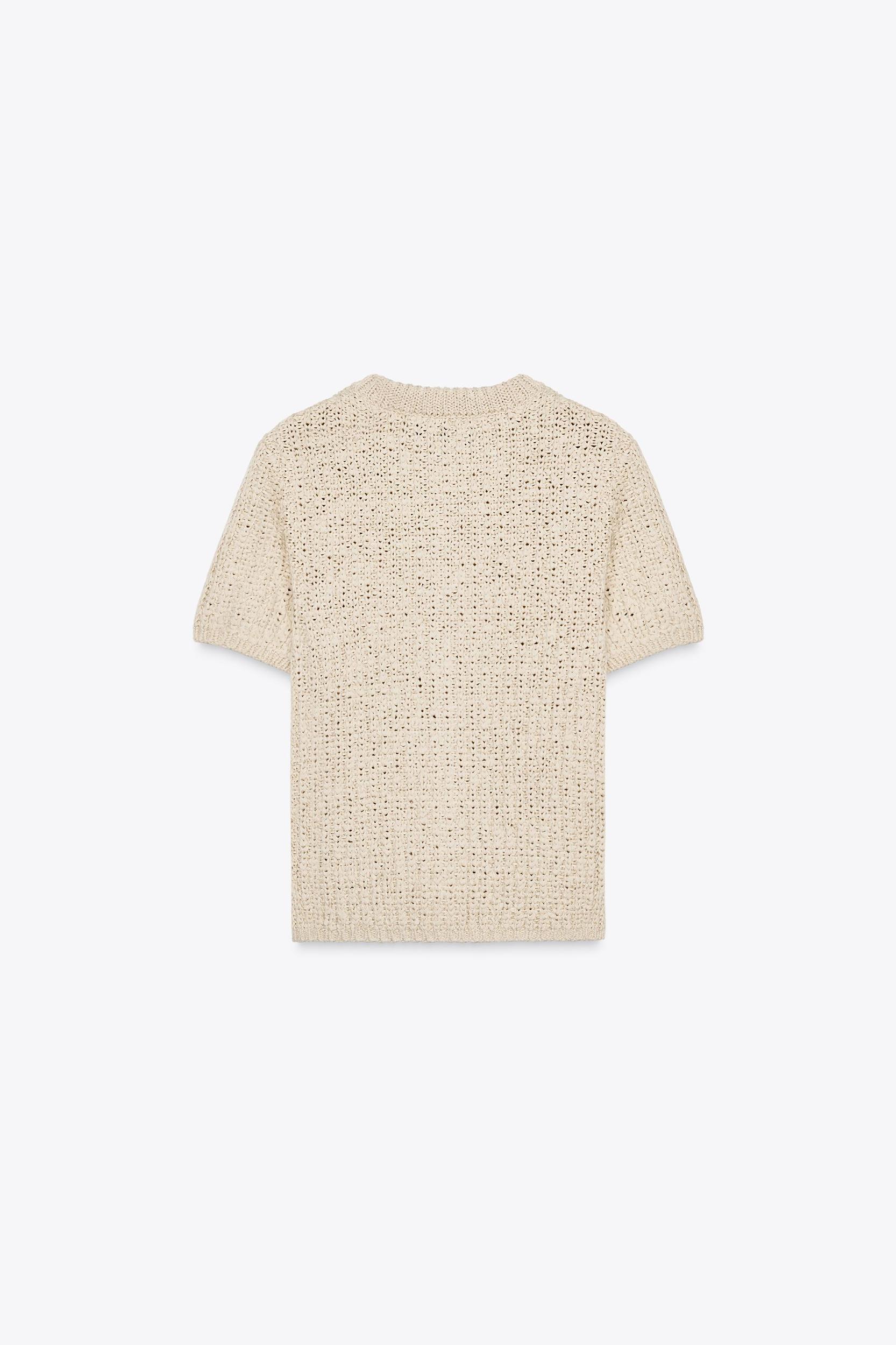 ORGANZA BOW KNIT TOP Product Image