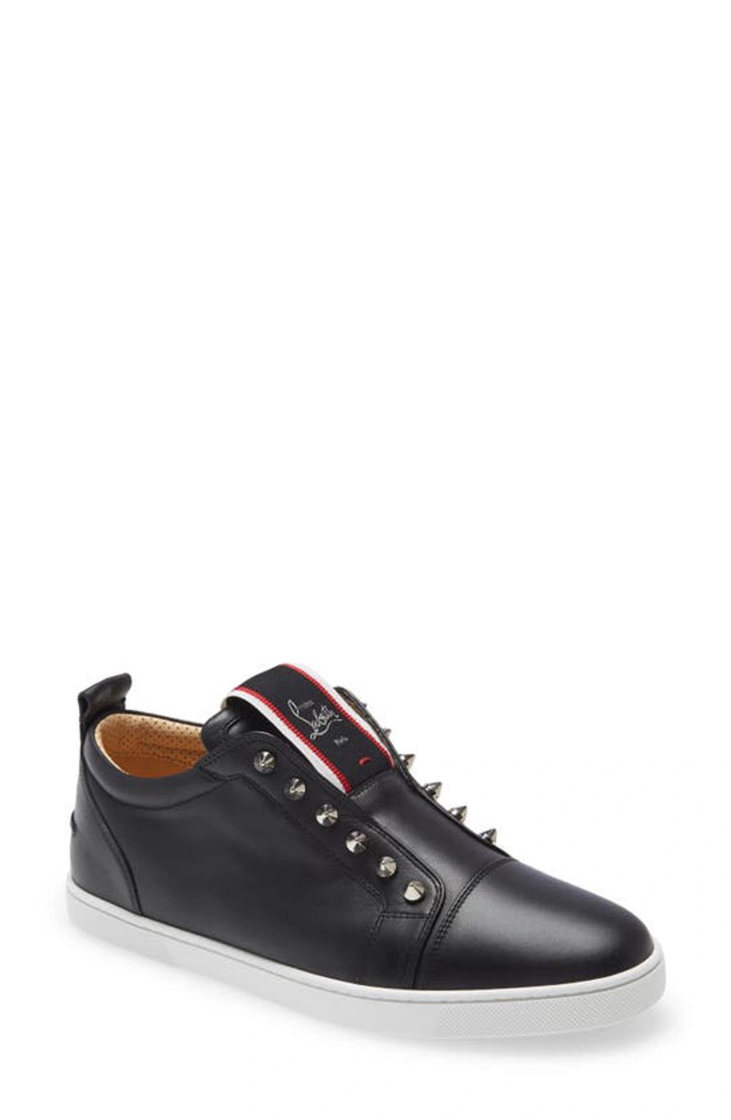 Mens F. A.V. Fique A Vontade Spiked Leather Slip-On Sneakers Product Image
