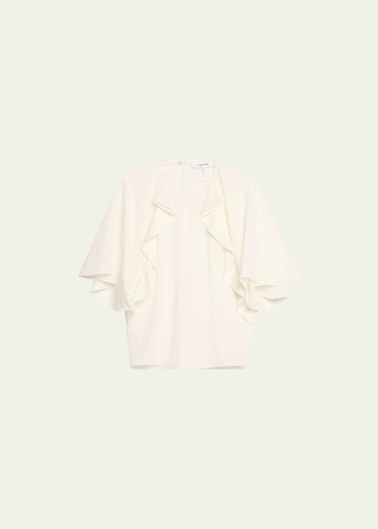 Womens Ruffle Sleeve Top Product Image