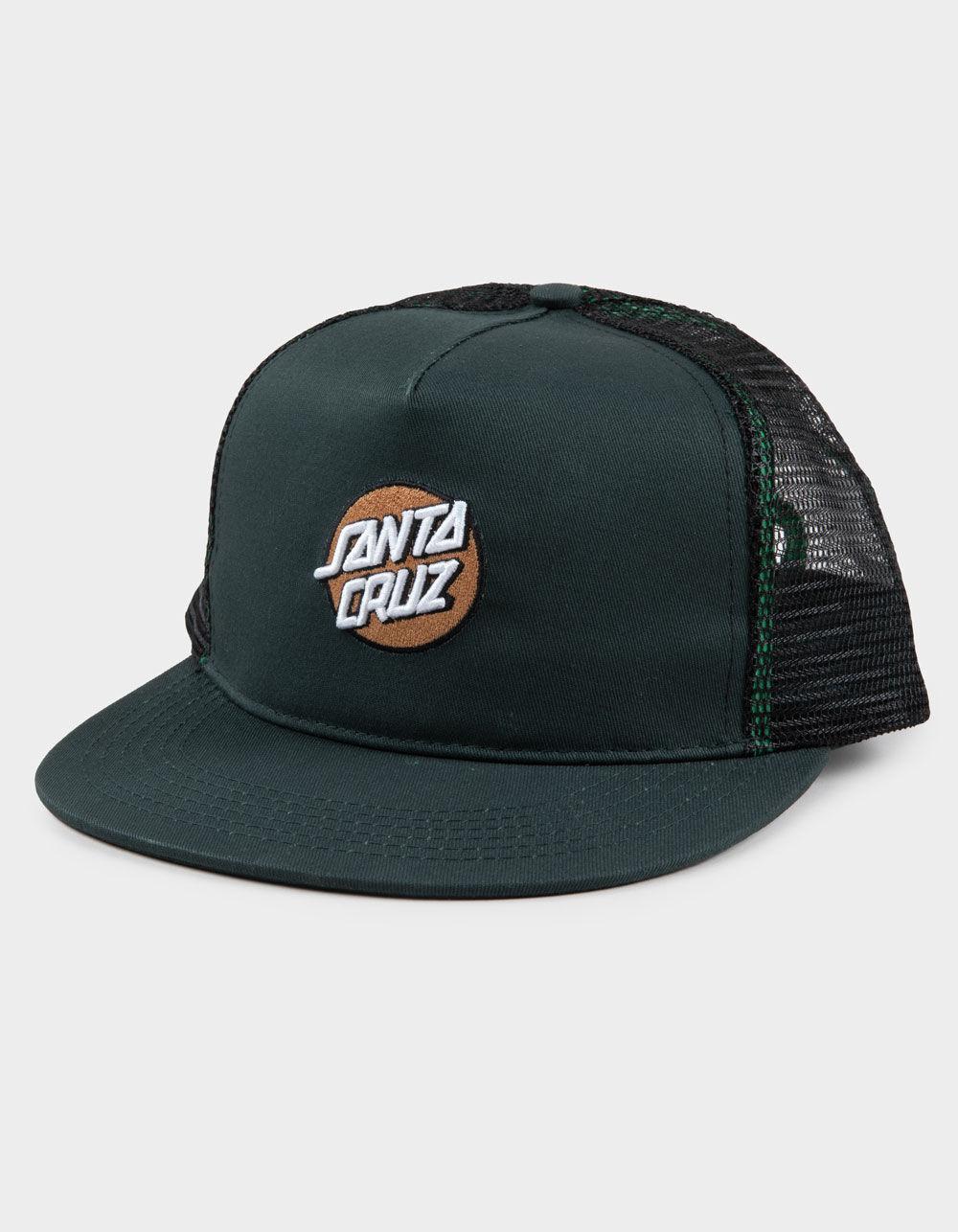 SANTA CRUZ Embroidered Structured Trucker Hat - BLACK Product Image