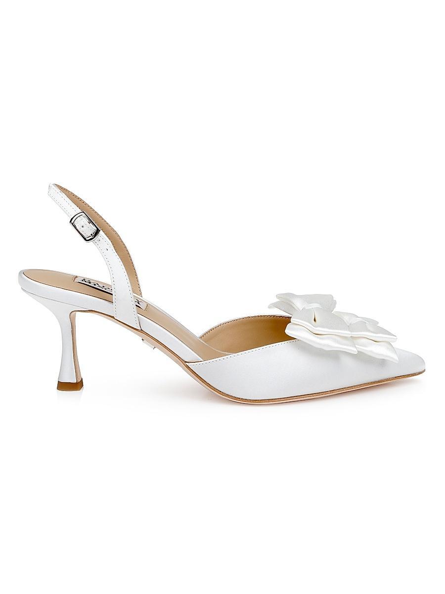 Womens Giovanna 65MM Bow-Detailed Satin Pumps Product Image