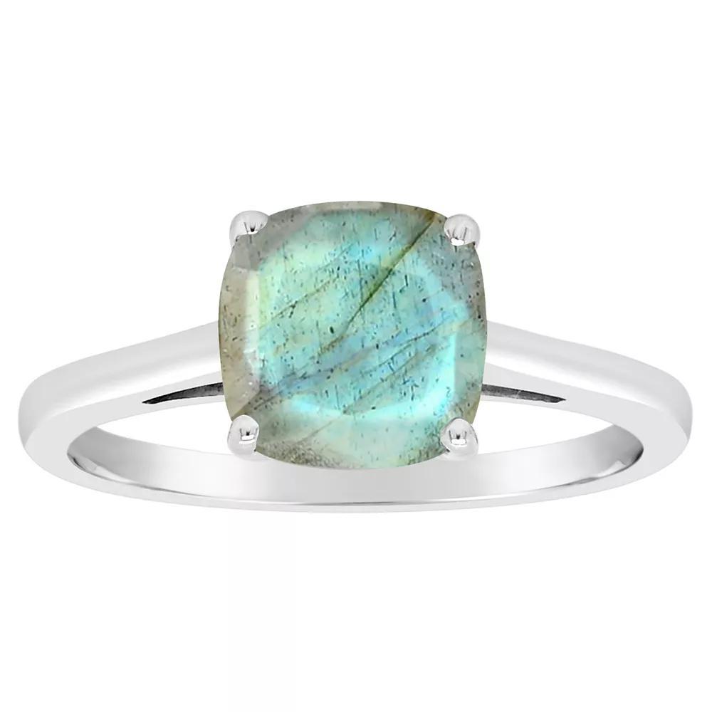 Alyson Layne Sterling Silver Cushion Labradorite Ring, Women's, Size: 10 Product Image