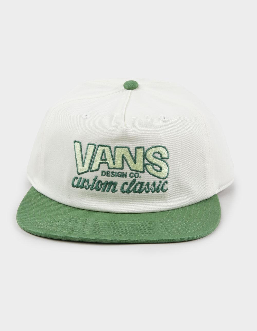 VANS Design Co. Low 5 Panel Snapback Hat - GREEN/WHITE Product Image