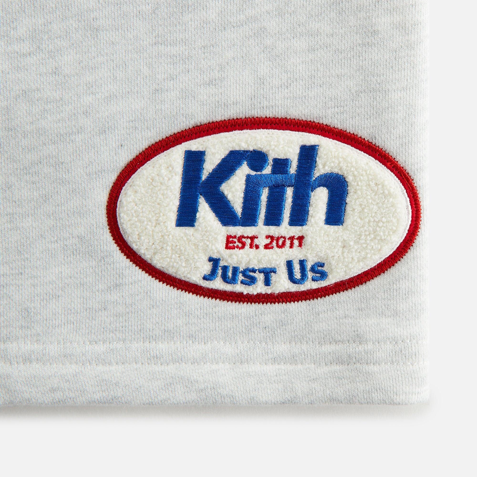 Kith Women Rayne Patched Sweatshort - Light Heather Grey Female Product Image