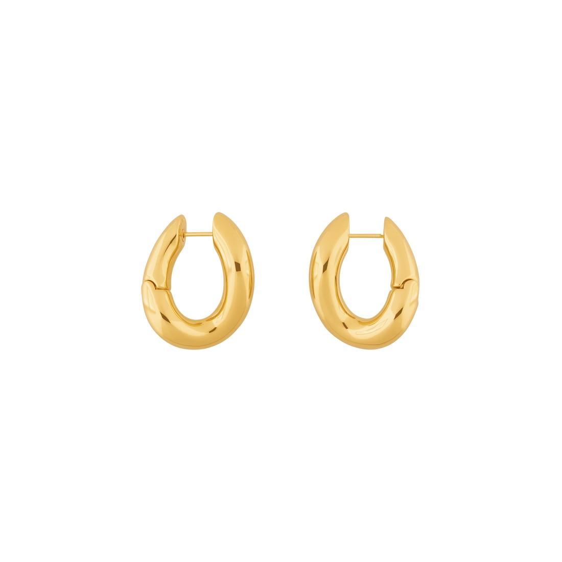 Women's Loop Earrings in Gold Product Image