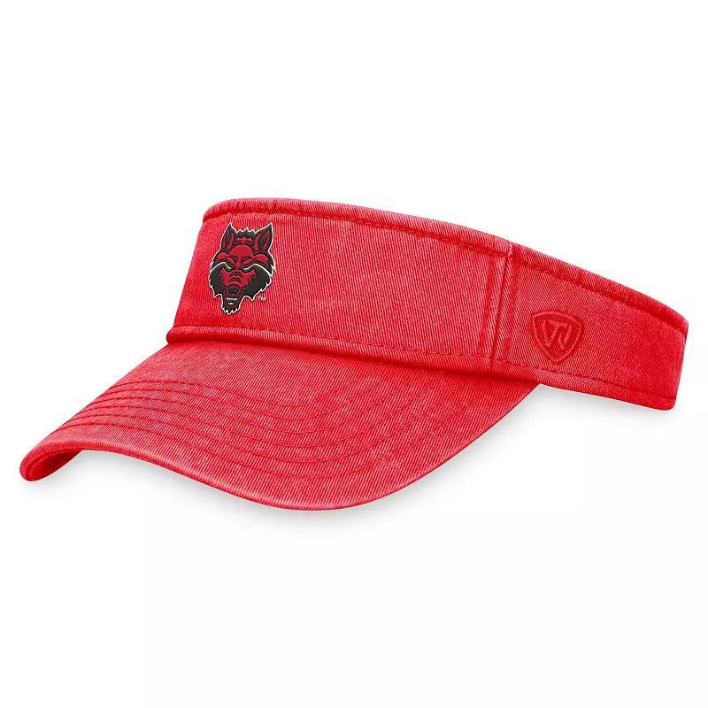 Mens Top of the World Cardinal Arkansas State Red Wolves Terry Adjustable Visor Product Image