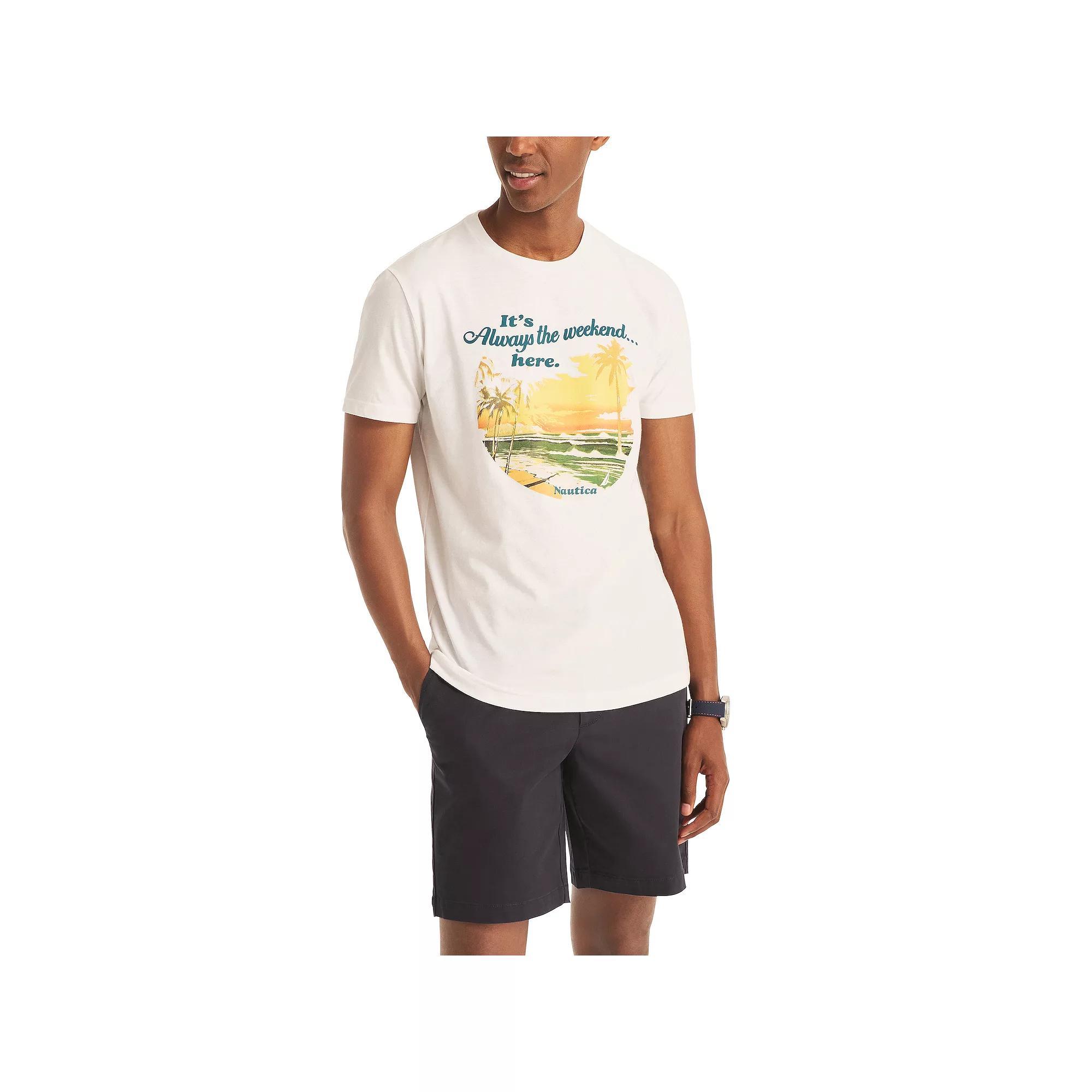 Men's Nautica Yacht Club Graphic Tee, Size: XL, Sailboats Product Image