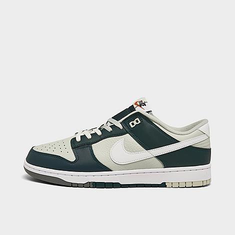 Nike Mens Dunk Low Retro Prem - Basketball Shoes Green/White/Silver Product Image