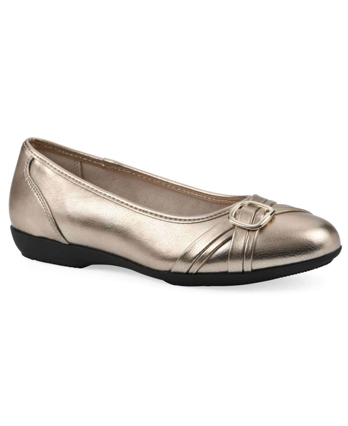 Cliffs by White Mountain Calming Women's Ballet Flats, Size: 7.5 Wide, New Blue Smo Product Image