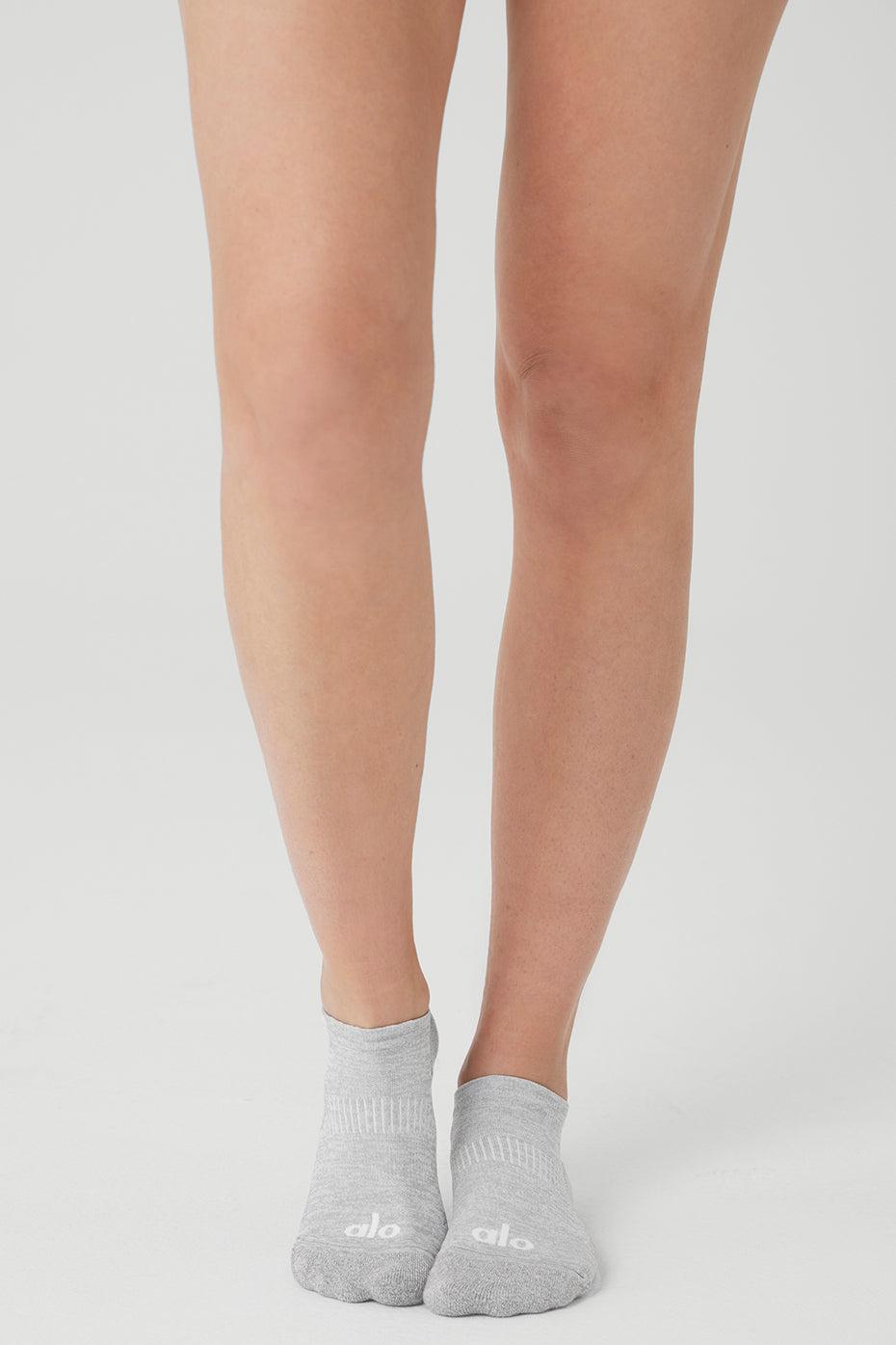 Women's Performance Tab Sock - Athletic Heather Grey/White Product Image