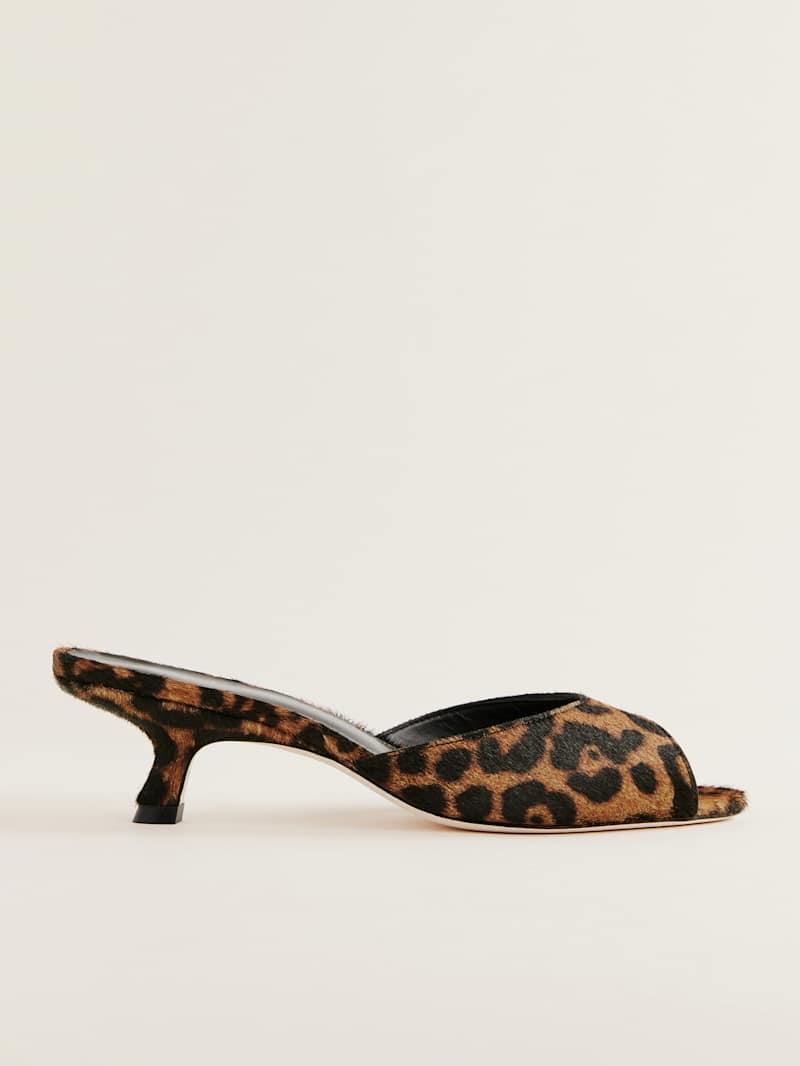 Winnie Peep Toe Heeled Mule Product Image
