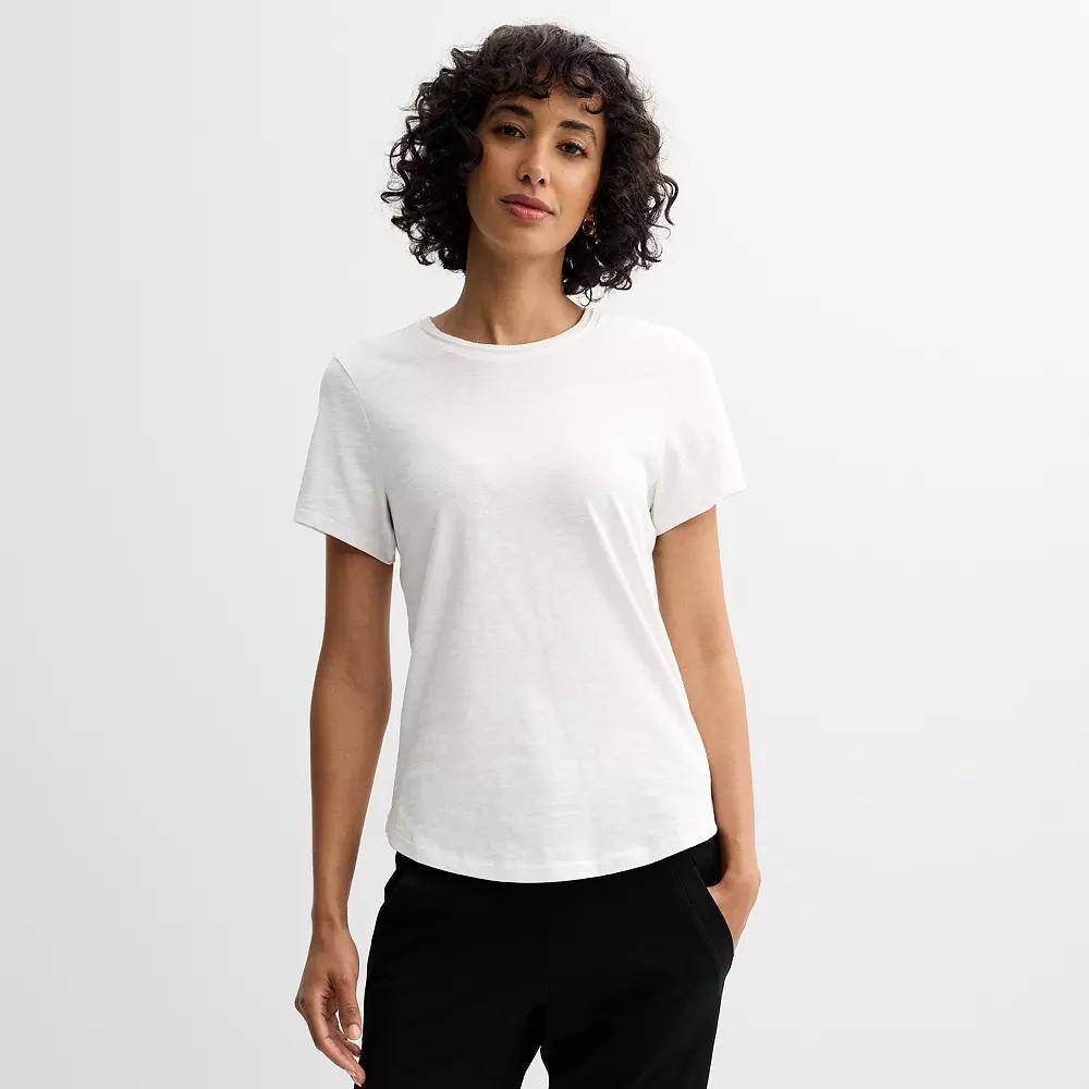 Women's Grey State Washed Short Sleeve Tee, Size: Small, Bright White Product Image