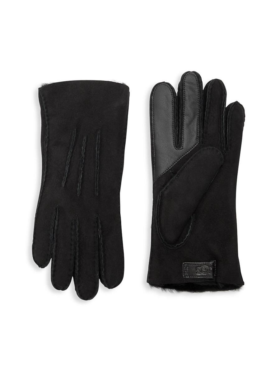 Mens Three-Cord Contrast Sheepskin Gloves Product Image