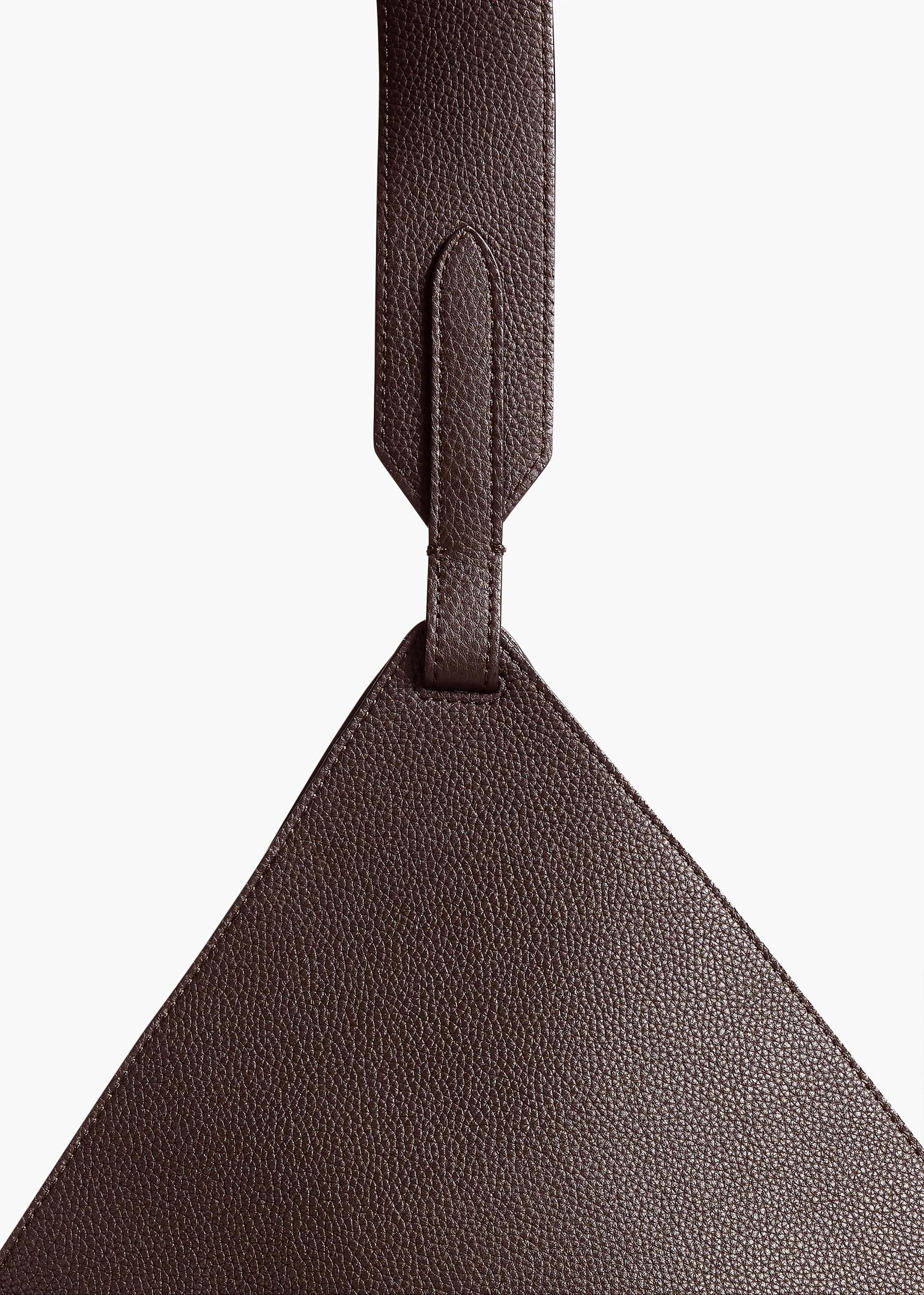 Medium Lotus Tote in Espresso Pebbled Leather Product Image