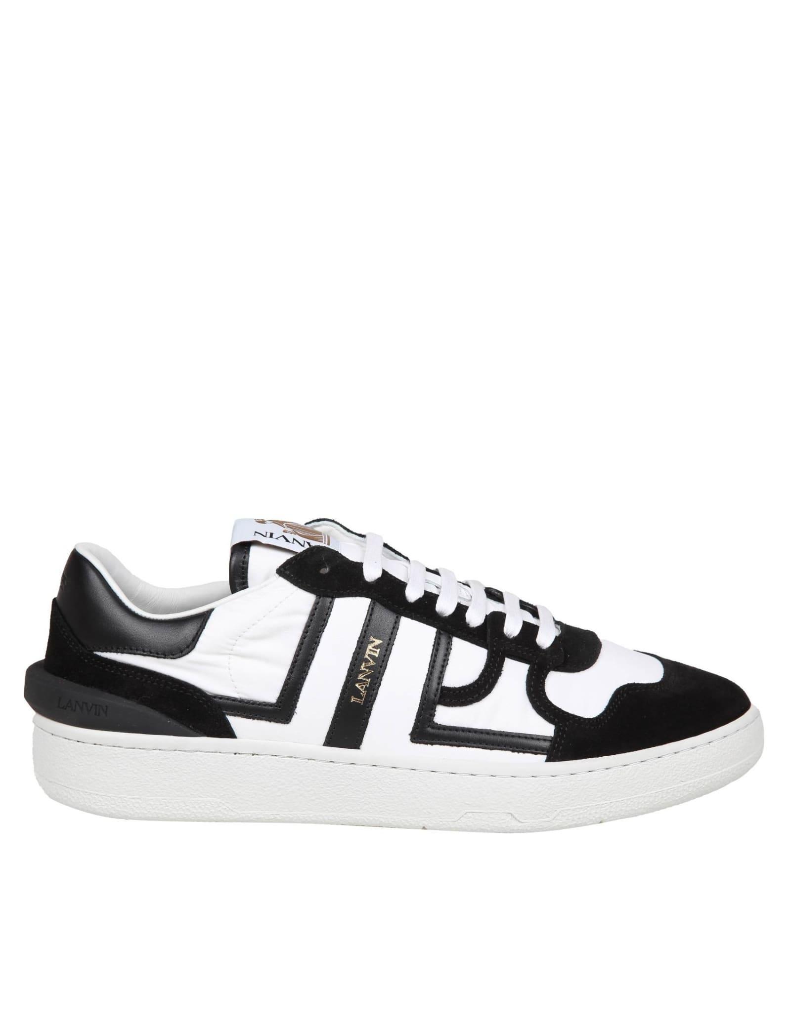 LANVIN Panelled Lace-up Sneakers In White Product Image