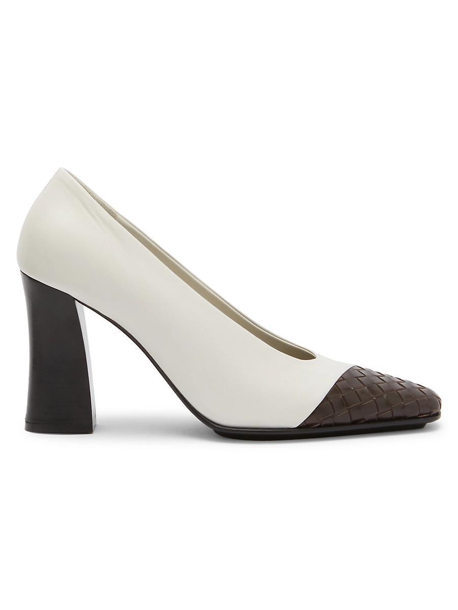 Womens Step 85MM Leather Pumps Product Image