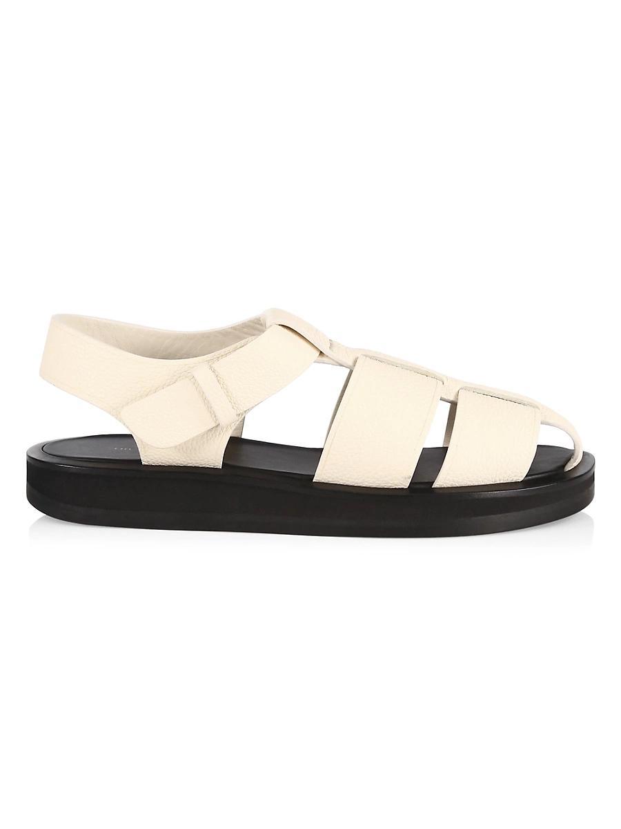 Womens Fisherman Flat Leather Sandals Product Image