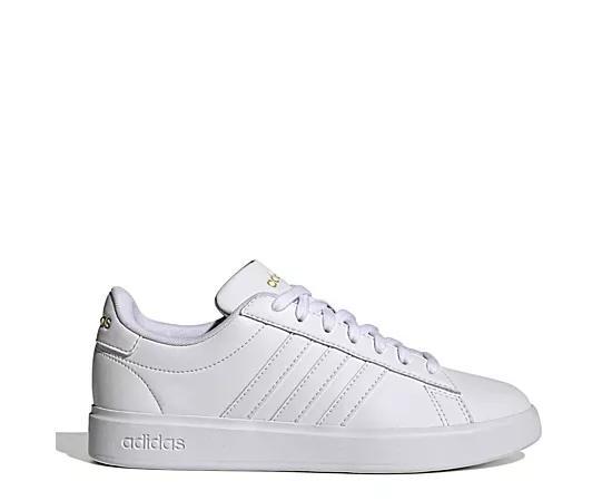 adidas Grand Court Cloudfoam Women's Lifestyle Tennis Shoes, Size: 6.5, All White Product Image