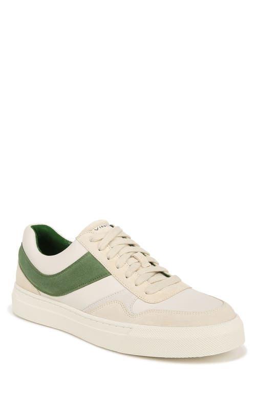 Vince Warren Retro Lace-Up Sneakers White Leather) Men's Shoes Product Image