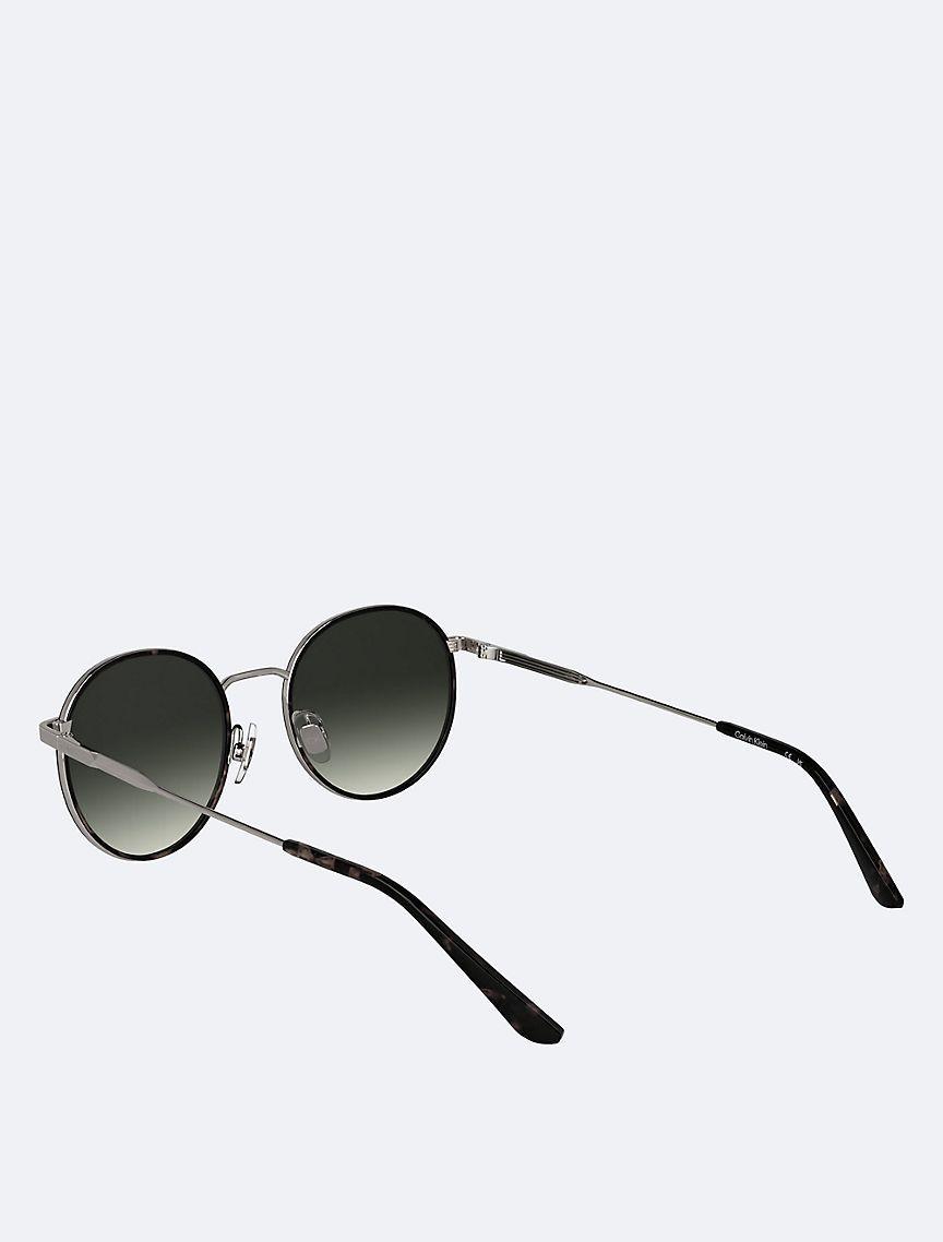 Calvin Klein Mens Metal Round Sunglasses - Brown Product Image