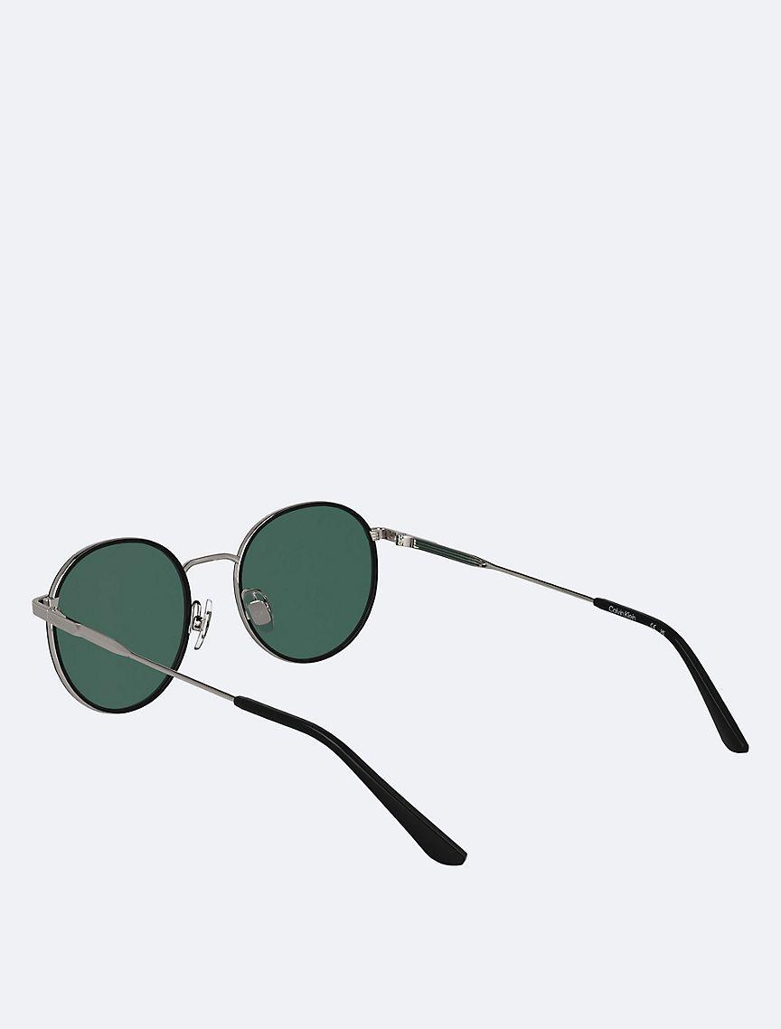 Calvin Klein Mens Metal Round Sunglasses - Brown Product Image