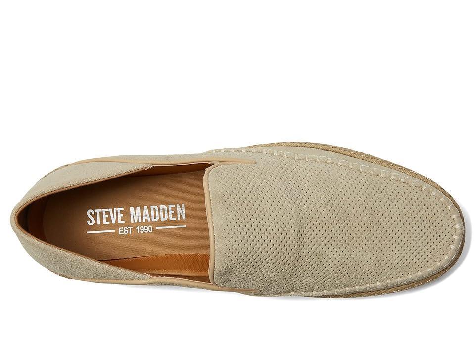 Steve Madden Mens Caydenn Perforated Suede Casual Slip On Espadrille Sneakers Product Image