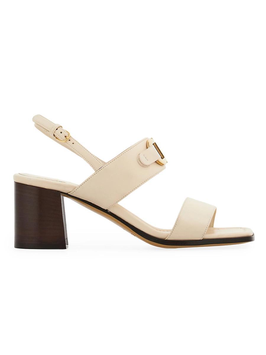 Ferragamo Womens Lou Gancini Block Heel Sandals Product Image