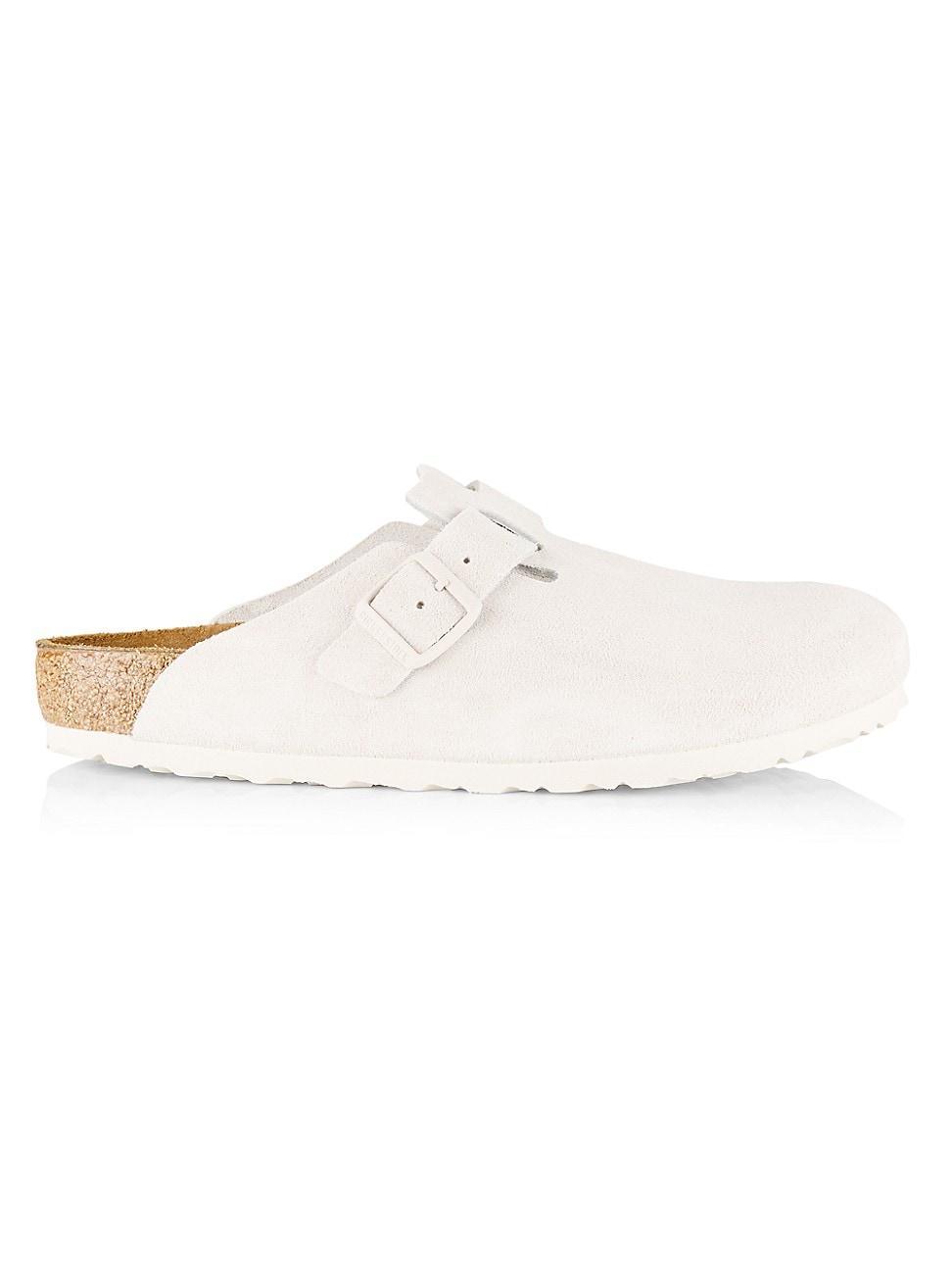 Birkenstock Mens Boston Suede Slide-On Soft Footbed Clogs Product Image