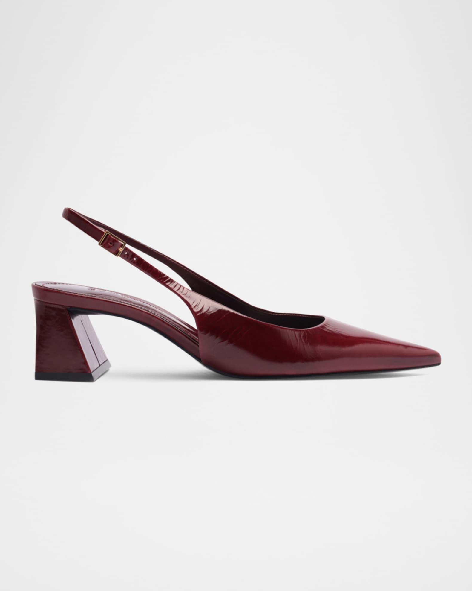 Rhonda Patent Leather Slingback Mid Pumps Product Image