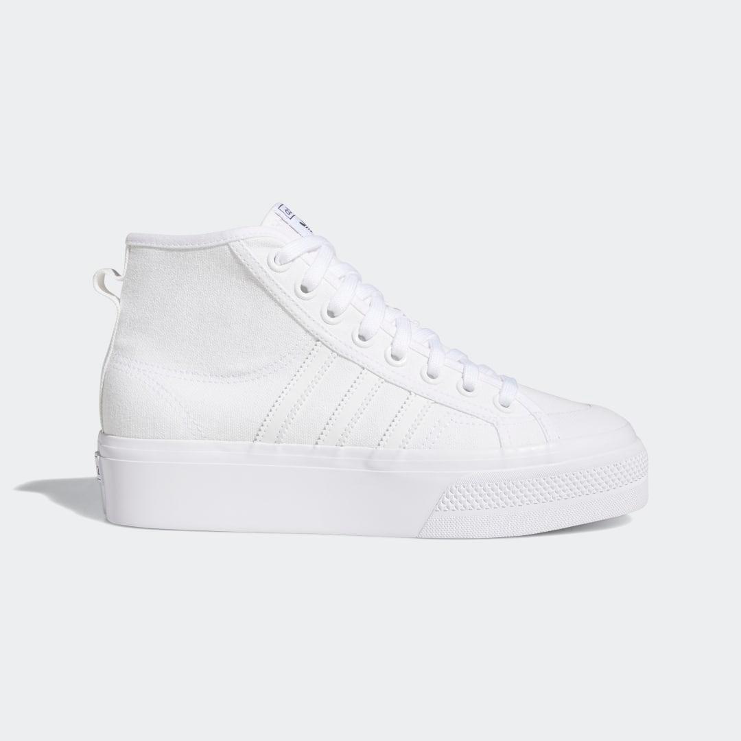 adidas Nizza Platform Mid Shoes Core Black 10 Womens Product Image