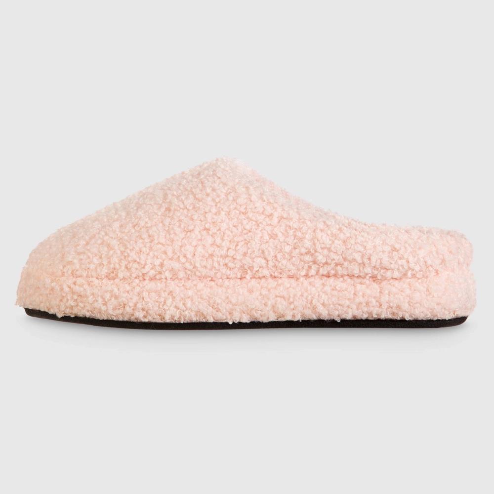 Isotoner Women's Fiona Comfort Slippers - Light Pink L Product Image