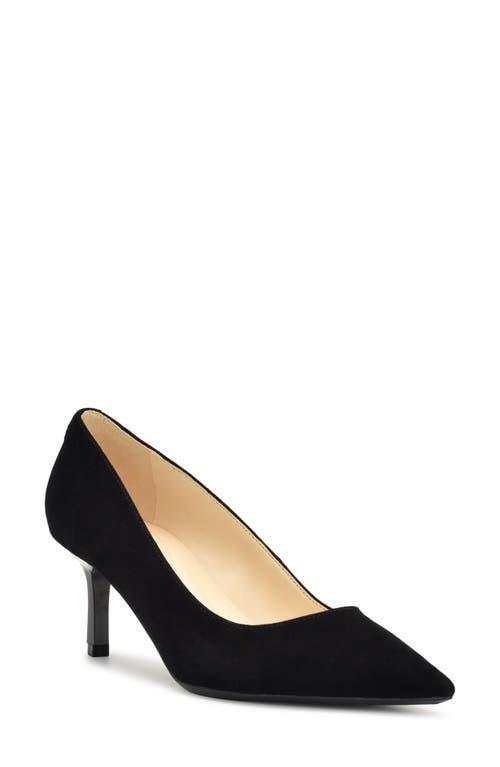 Nine West Kuna 9x9 Women's Leather Heels, Size: 6.5, Black Suede Product Image