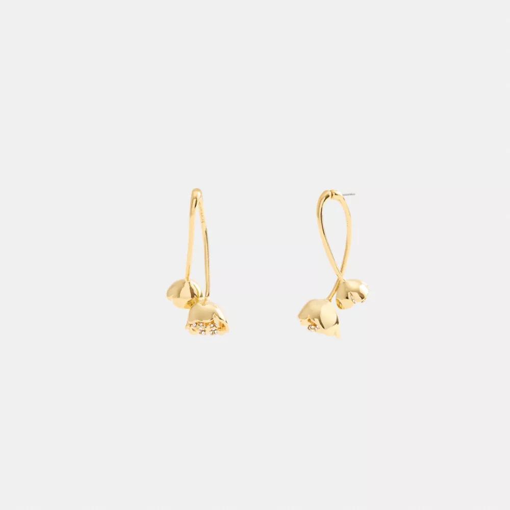 Statement Flower Front Back Earrings Product Image