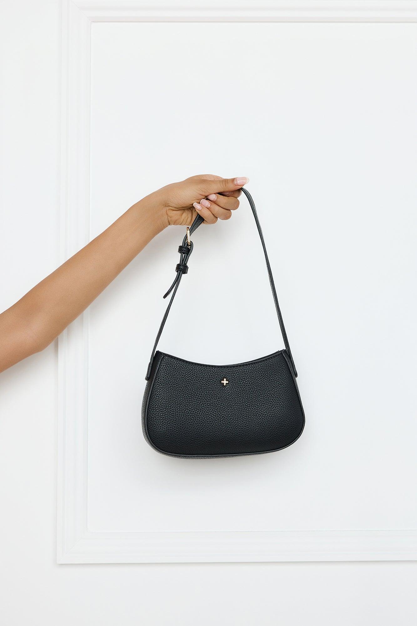 Mood Shoulder Bag Black Pebble Gold Product Image