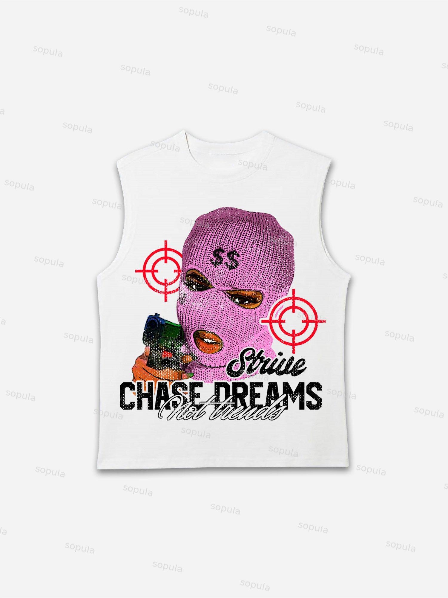 Street Gangs Chasing Dreams Old Vintage Graphic Tank Top Product Image