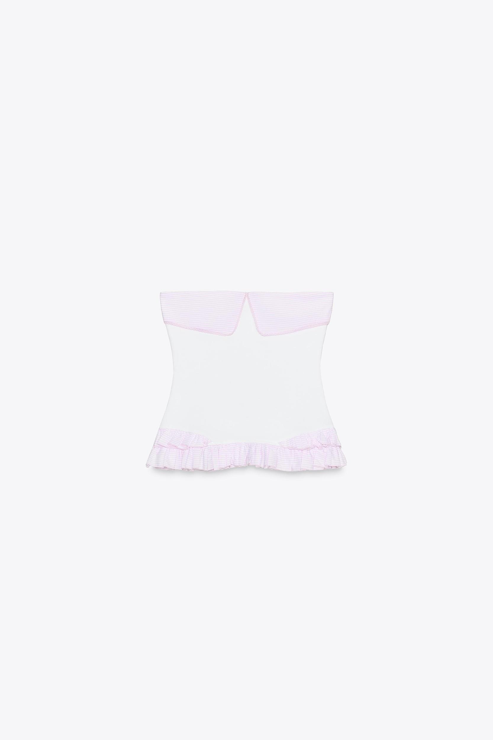 CONTRAST STRAPLESS TOP Product Image