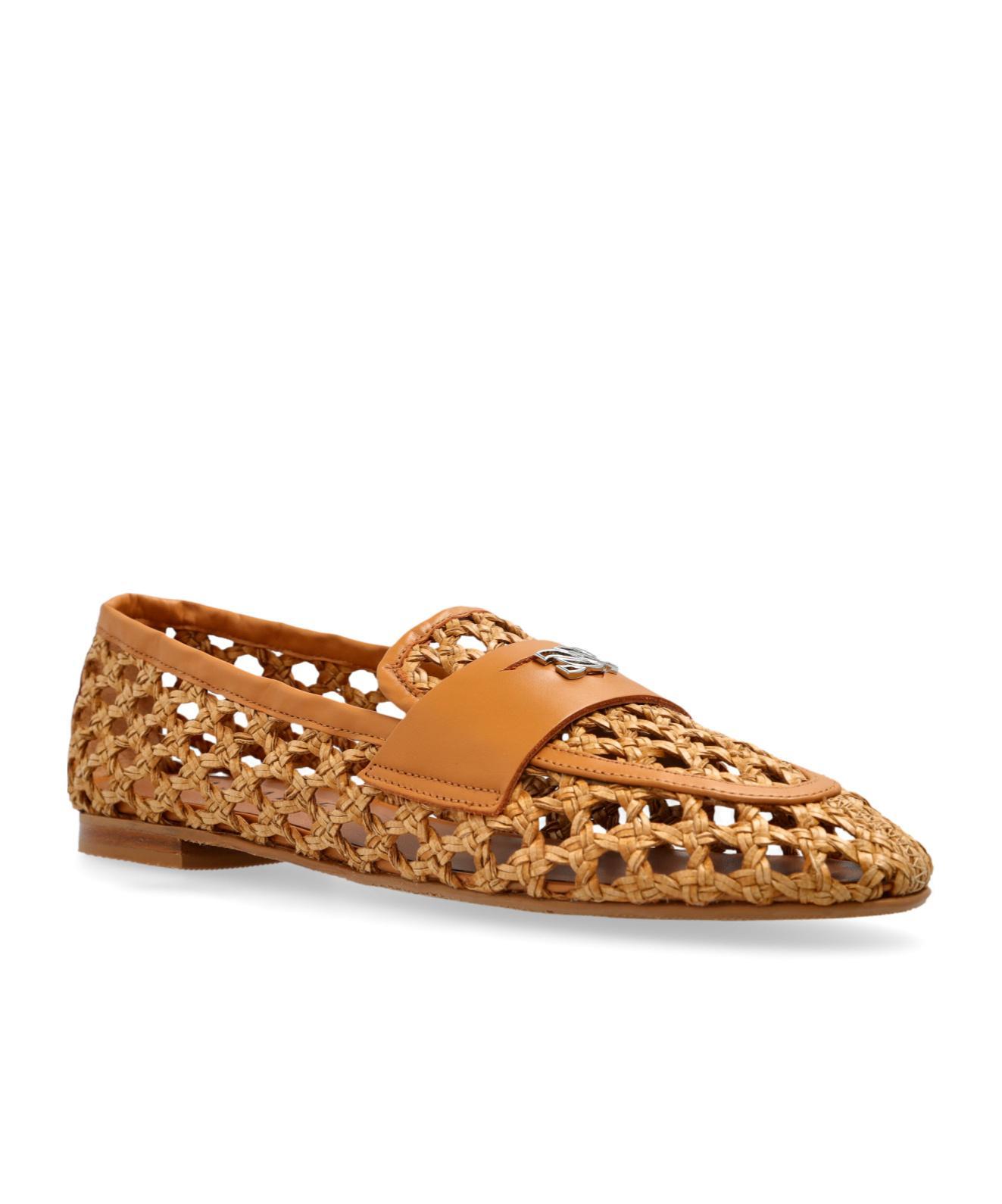 CASADEI Open-detailed Loafers In Brown Product Image