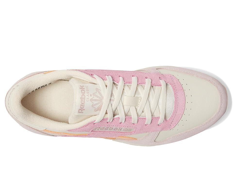 Womens Reebok Classic Leather Athletic Shoe - Chalk / Peach / Lily Product Image