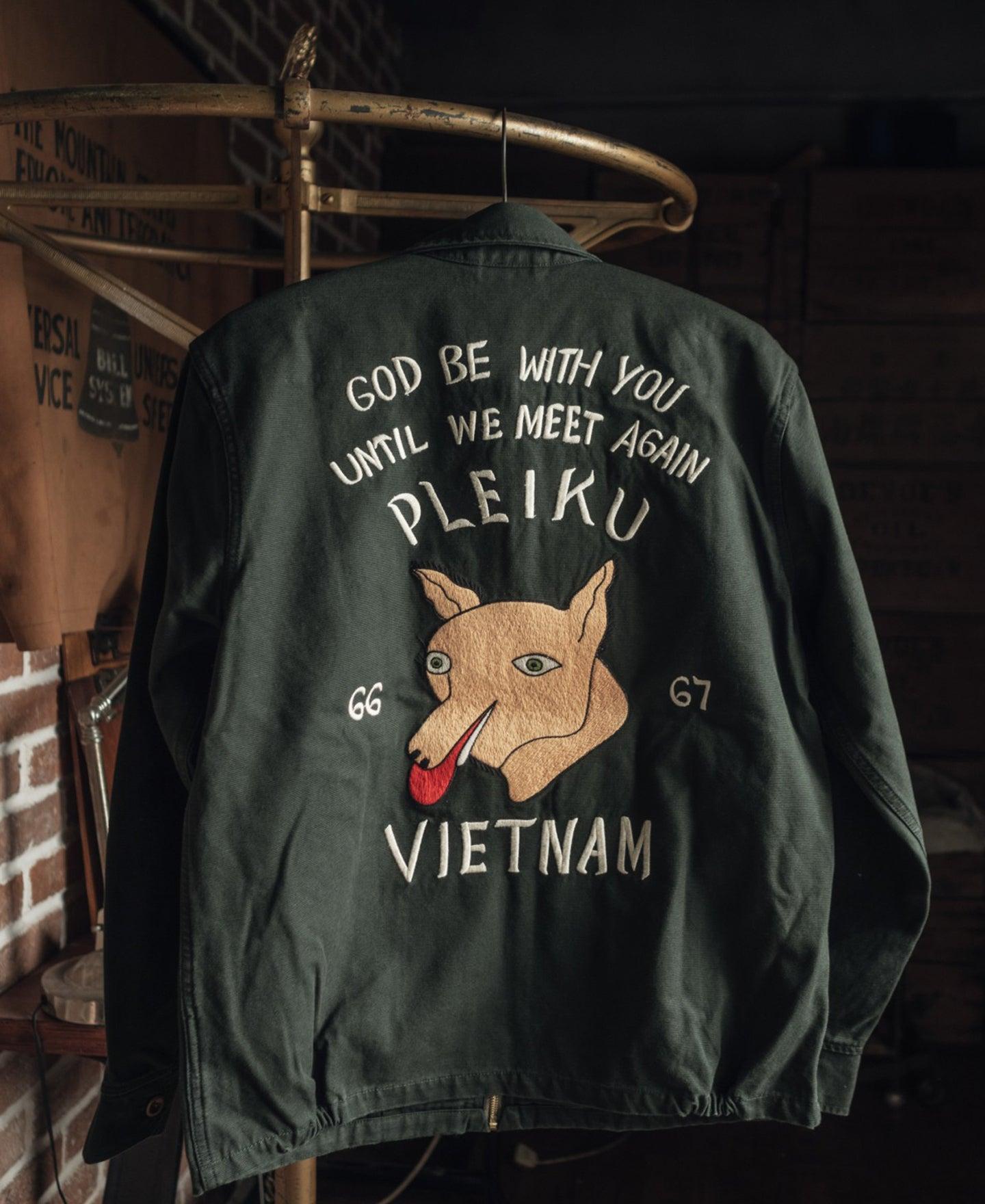 Fox Embroidery Vietnam Souvenir Jacket Product Image