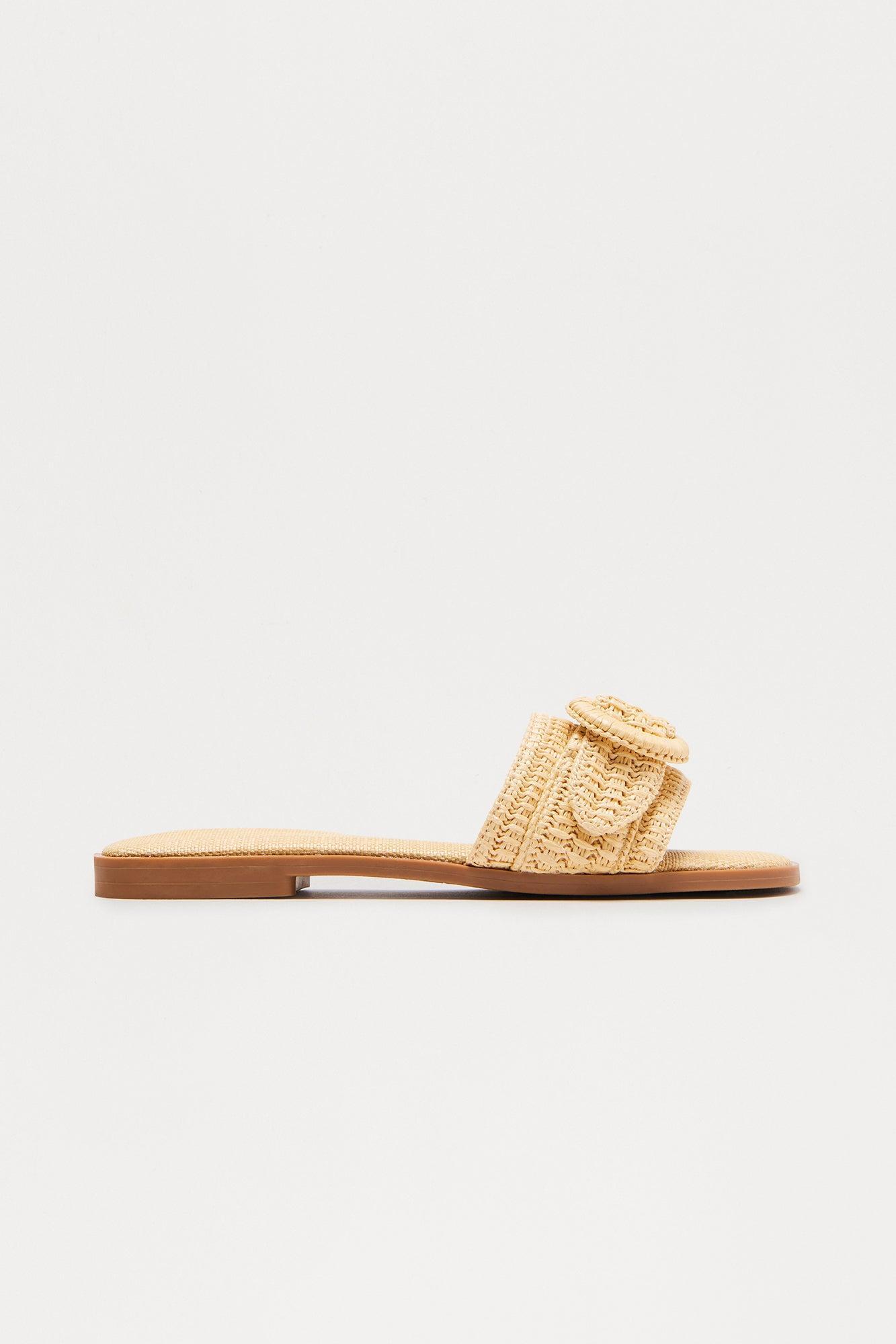Ocean Spray Crochet Sandals - Natural Product Image
