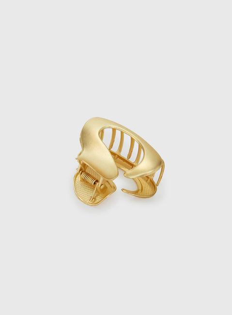 High Stakes Claw Clip Gold Product Image