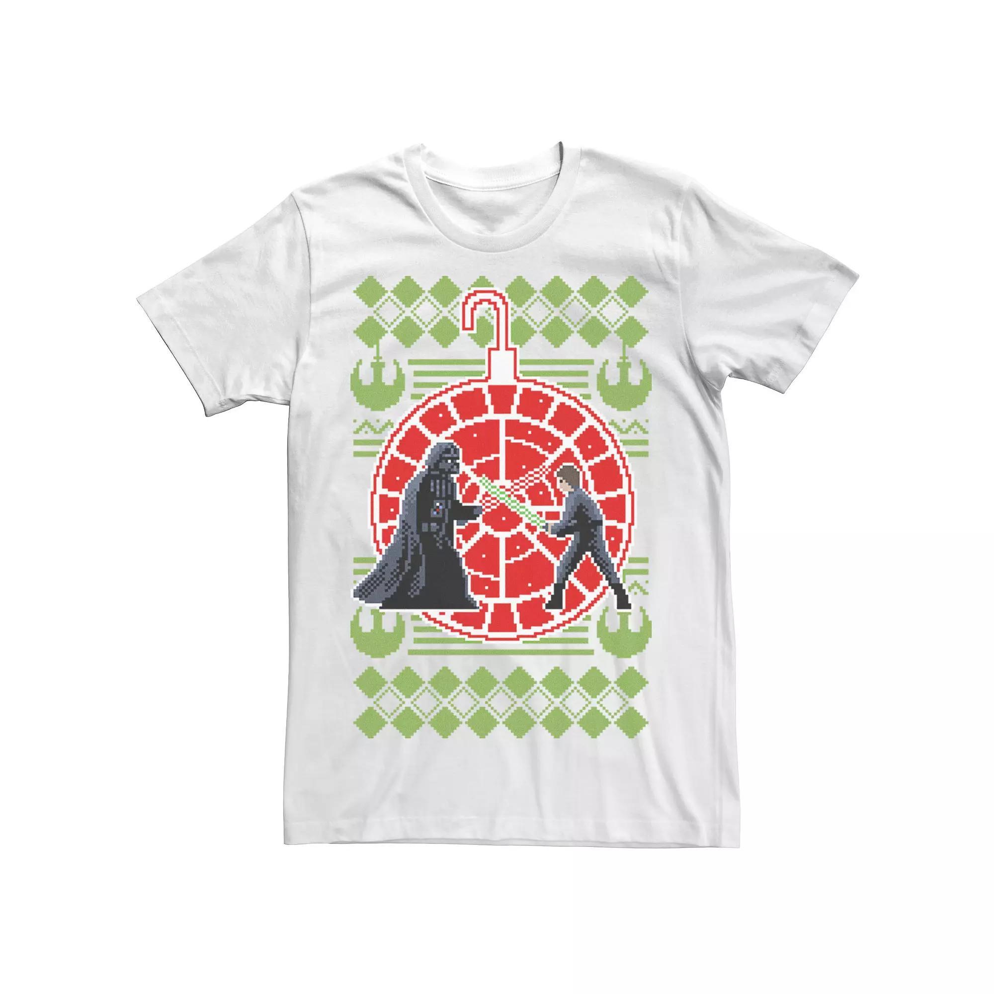 Men's Star Wars Merry Duel Tee, Size: Large, White Product Image