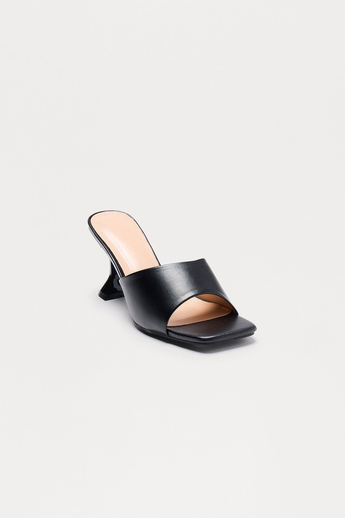 Johan Faux Leather Mules - Black Product Image